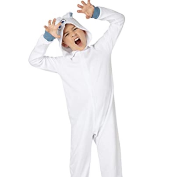 Smallfoot Migo One Piece Costume Pajama Set White - Picture 1 of 14